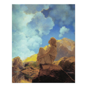 Poster Maxfield Parrish Matin 1922 Nuage Bleu Beaux-Arts