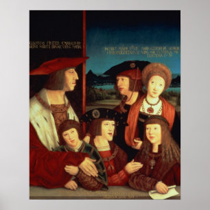 Poster Maximilian I avec sa première épouse