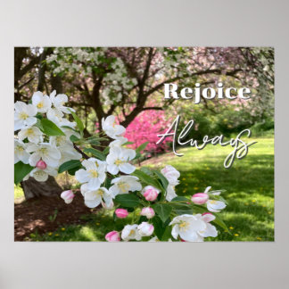 Poster May Flowers Rejoice Always