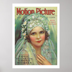 Poster May McAvoy Vintage Movie Magazine Couverture Impri