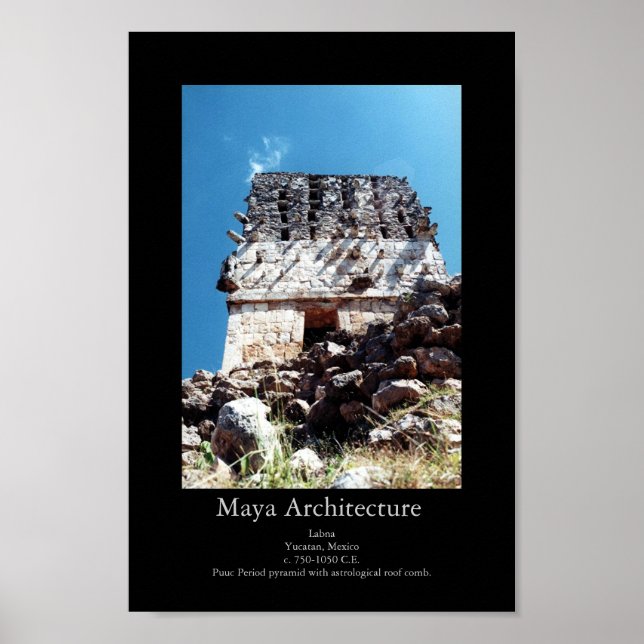 Poster Maya Architecture - Labna (Devant)