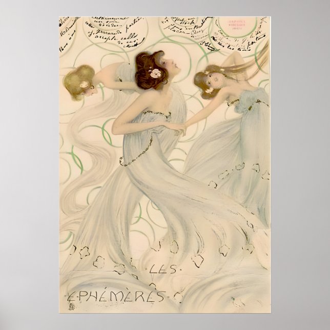 Poster Mayflies II par Raphael Kirchner (Devant)