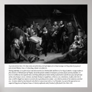 Poster Mayflower - Signature du Pacte