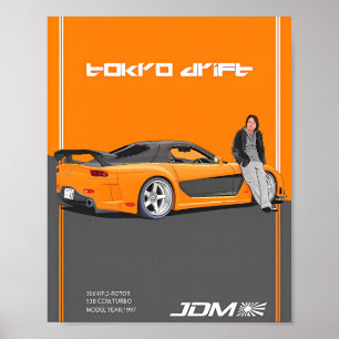 Poster Mazda RX-7 FD3S 2-Rotor Caractéristiques