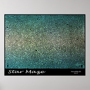 Poster Maze étoile