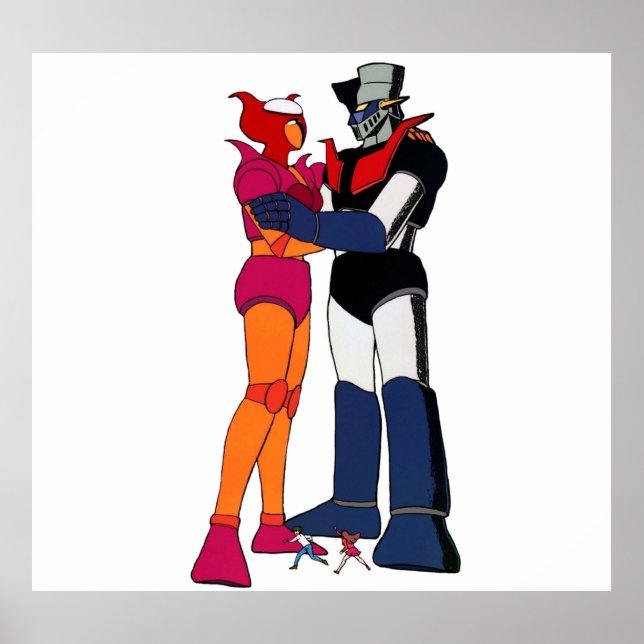 Poster Mazinger et Aphrodite amour des robots (Devant)