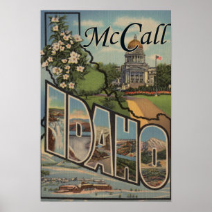 Poster McCall, IdahoScènes de grandes lettresMcCall, ID