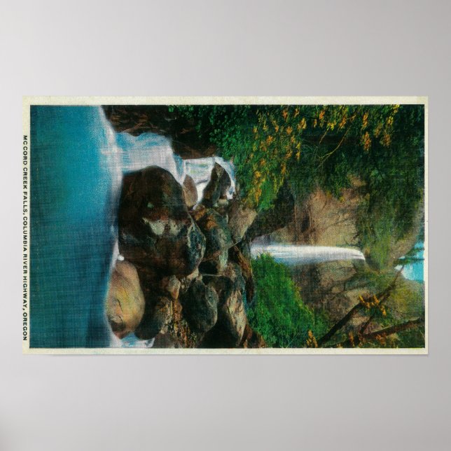 Poster McCord Creed Falls sur Columbia River (Devant)
