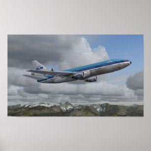 Poster McDonnell Douglas DC-10 KLM Royal Dutch Airlines