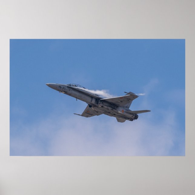 Poster McDonnell Douglas F/A-18 Hornet (Devant)