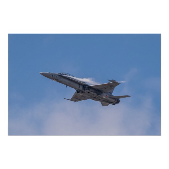 Poster McDonnell Douglas F/A-18 Hornet (Devant)