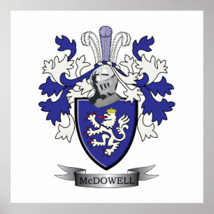 Poster McDowell Family Crest Coat of Arms