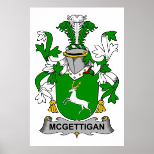 Poster McGettigan Family Crest