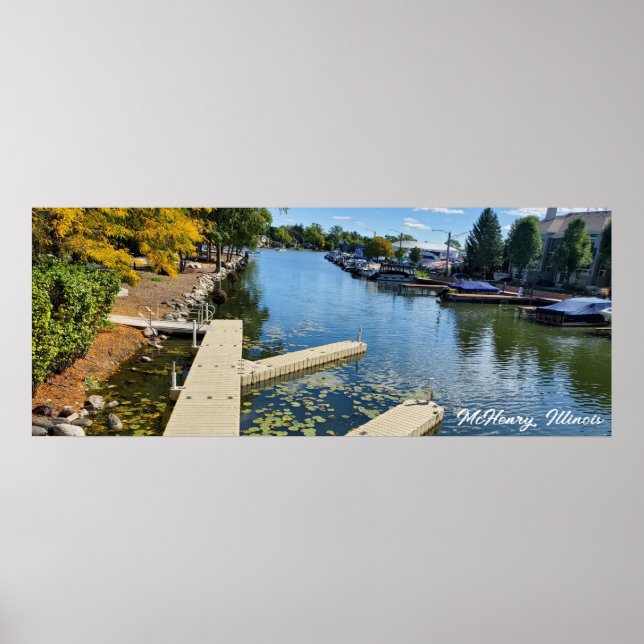 Poster McHenry, Illinois Fox River Boatway (Devant)