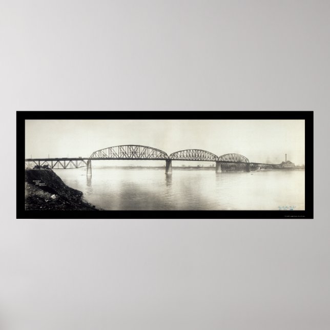 Poster McKinley Bridge MO Photo 1910 (Devant)