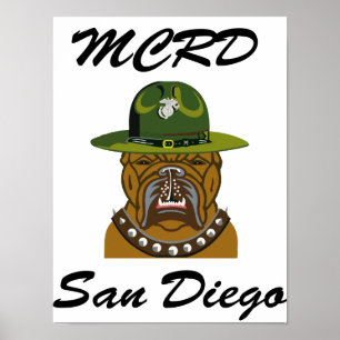 Poster MCRD San Diego Devil Chien
