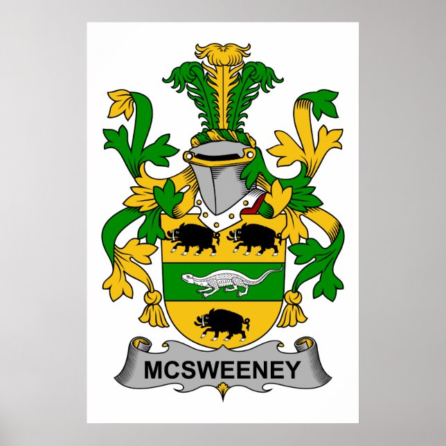 Poster McSweeney Family Crest (Devant)