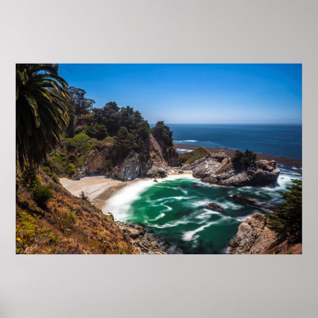 Poster Mcway Falls in Julia Pfeiffer Burns State Park (Devant)