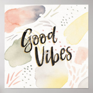Poster Meadow Breeze III GOOD VIBES