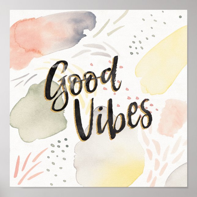 Poster Meadow Breeze III | GOOD VIBES (Devant)