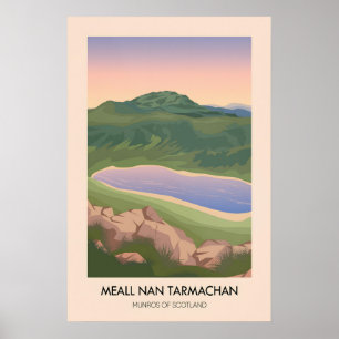 Poster Meall Nan Tarmachan Munros d'Écosse Voyage