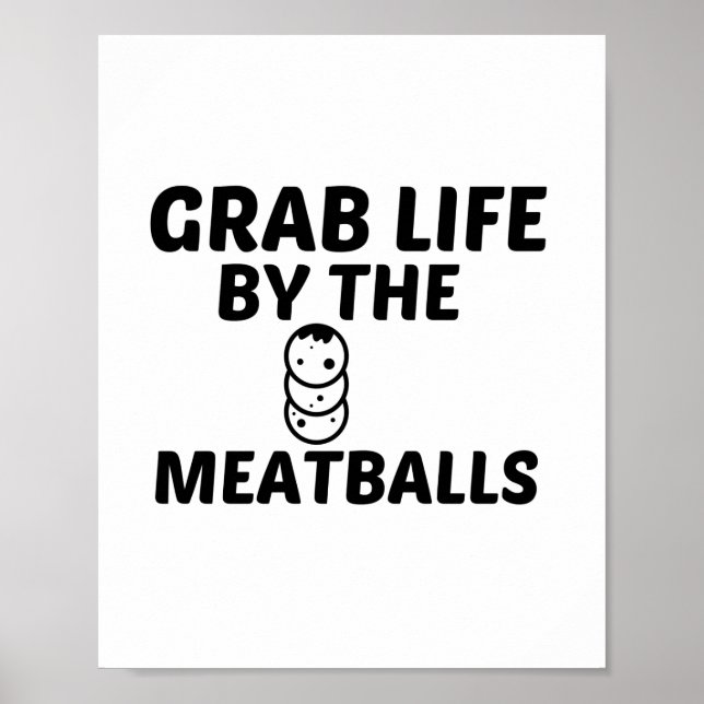 POSTER MEATBALLS GRAB LIFE (Devant)