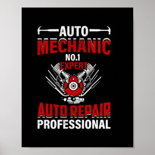 Poster Mécanique Auto Mécanique No 1 Expert