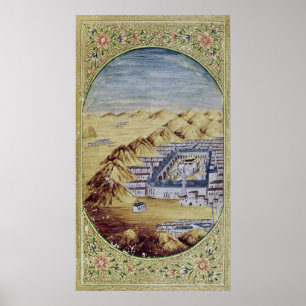 Poster Mecca surrounded by the Mountains of Arafa