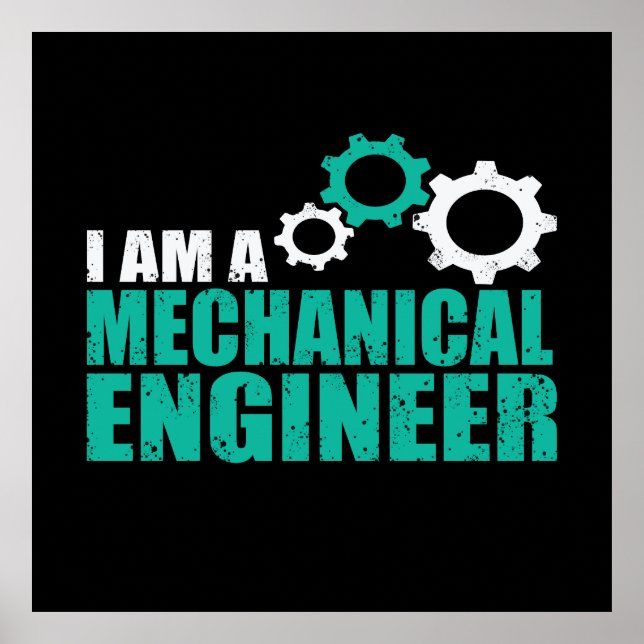 Poster Mechanical Engineering Funny Engineer (Devant)