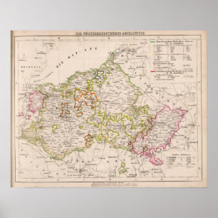 Poster Mecklenburg, Allemagne