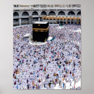 Poster Mecque En Arabie Saoudite, Belle Mosquée