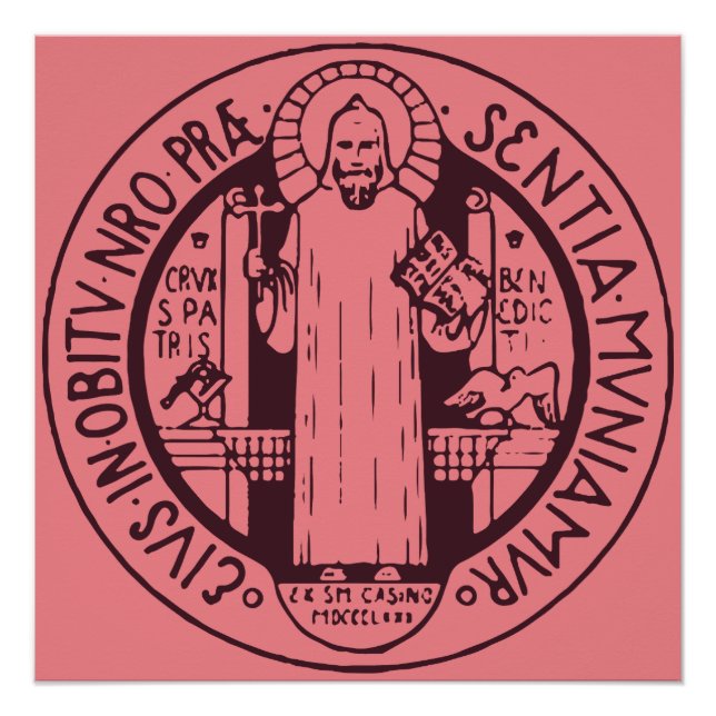 Poster Médaille Saint Benoît (Devant)