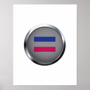 POSTER MÉDAILLON ANDROGYNE