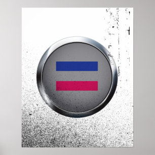 POSTER MÉDAILLON ANDROGYNE