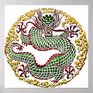 Poster Médaillon Dragon