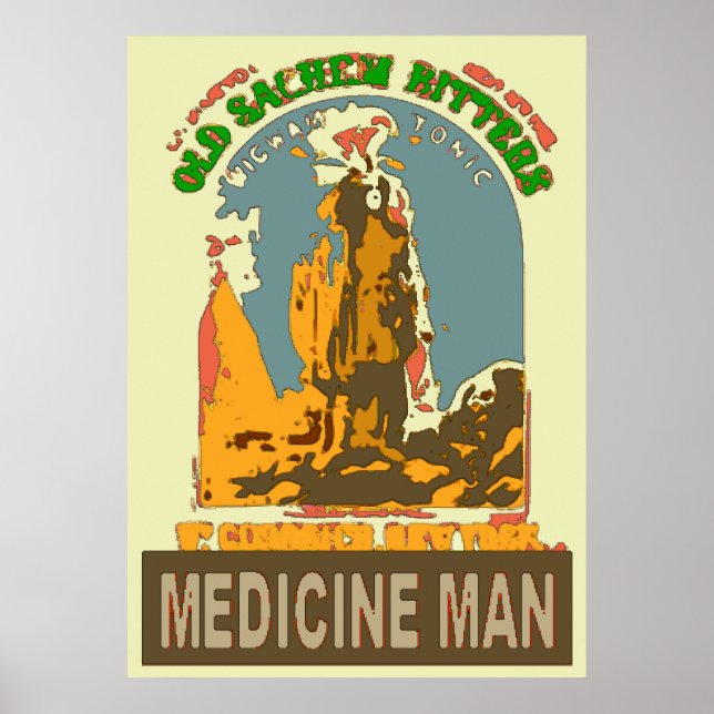 Poster Médecine Homme Tonique (Devant)