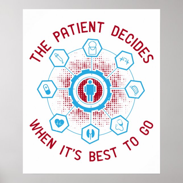 Poster Médecine - Le Patient Décide Quand Aller (Devant)