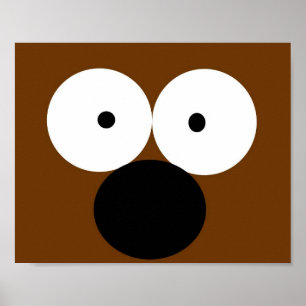 Poster médian minimaliste face