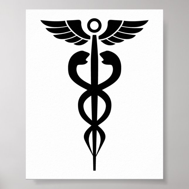 Poster medical2006 NOIR SYMBOLE SANTÉ MÉDICALE (Devant)