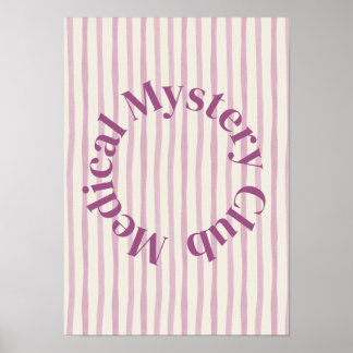 Poster 'Medical Mystery Club' Funny Chronic Illness Print