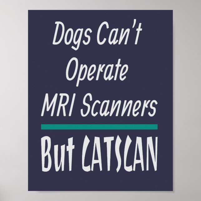 Poster Médicale plaisanterie Chiens et Chats Papa plaisan (Devant)
