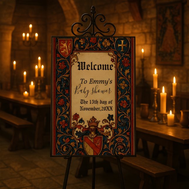 Poster Medieval Style Customizable Welcome Sign (Créateur téléchargé)