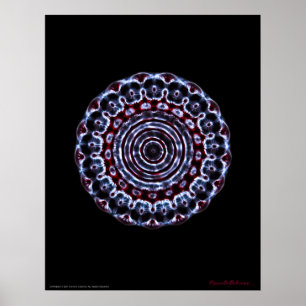 Poster Méditation de Chakra Cymatics de troisième oeil