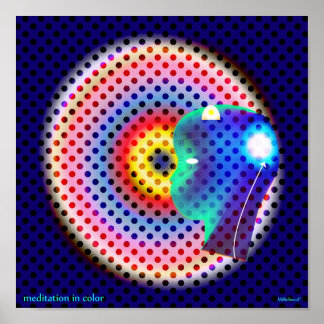 Poster Méditation en couleur