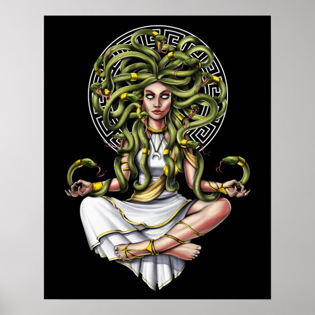 Poster Méditation Medusa Gorgon (Devant)