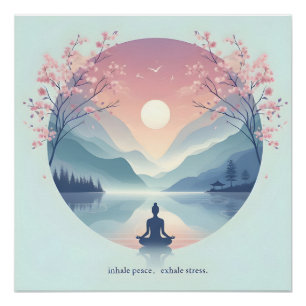 Poster Méditation nature apaisante