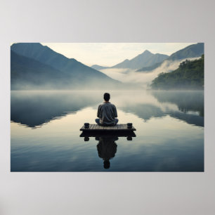 Poster Méditation Nature paisible