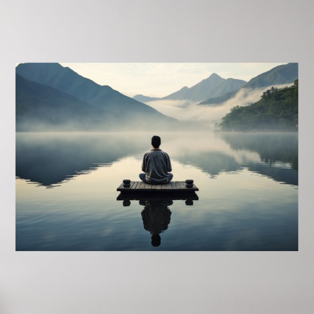 Poster Méditation Nature paisible (Devant)