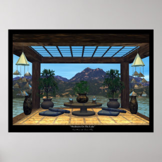 Poster Méditation sur le lac