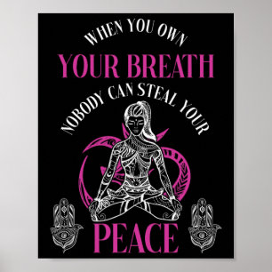 Poster Méditation Yoga Respiration Paix Douceur Monde Pac